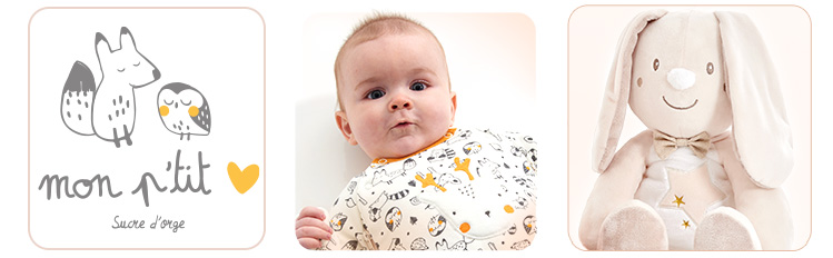 Vêtement bébé beige – Ensemble bébé écrus – Sucre d'Orge